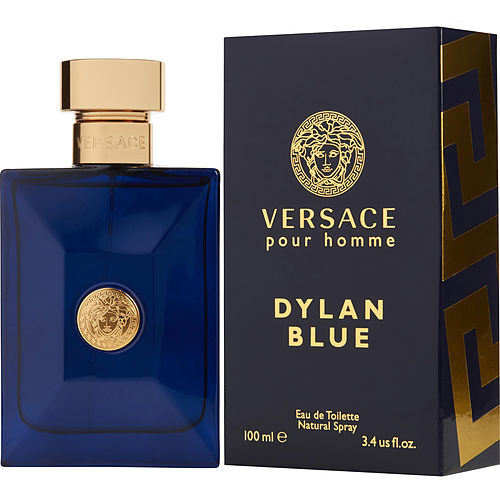 Versace Dylan Blue Eau De Toilette Spray 3.4 OZ | Bold & Refined Scent | iFragrance Shop
