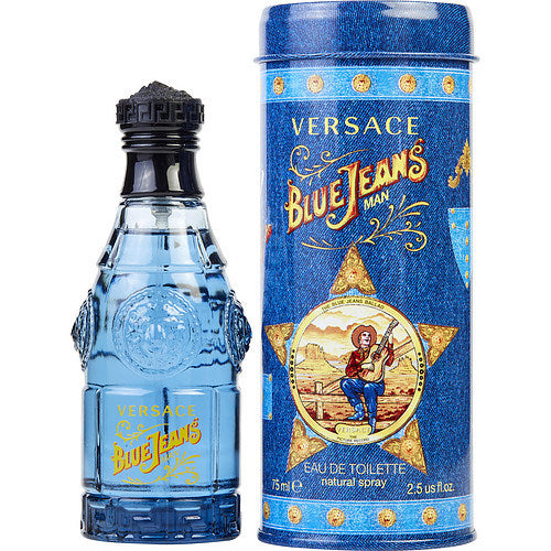 Blue Jeans by Gianni Versace Eau De Toilette Spray 2.5 OZ | Fresh & Masculine Fragrance | iFragrance Shop