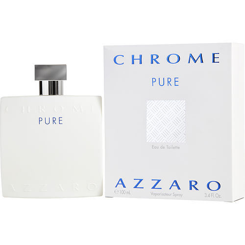 Chrome Pure by Azzaro Eau De Toilette Spray 3.4 OZ | Fresh & Invigorating Fragrance | iFragrance Shop