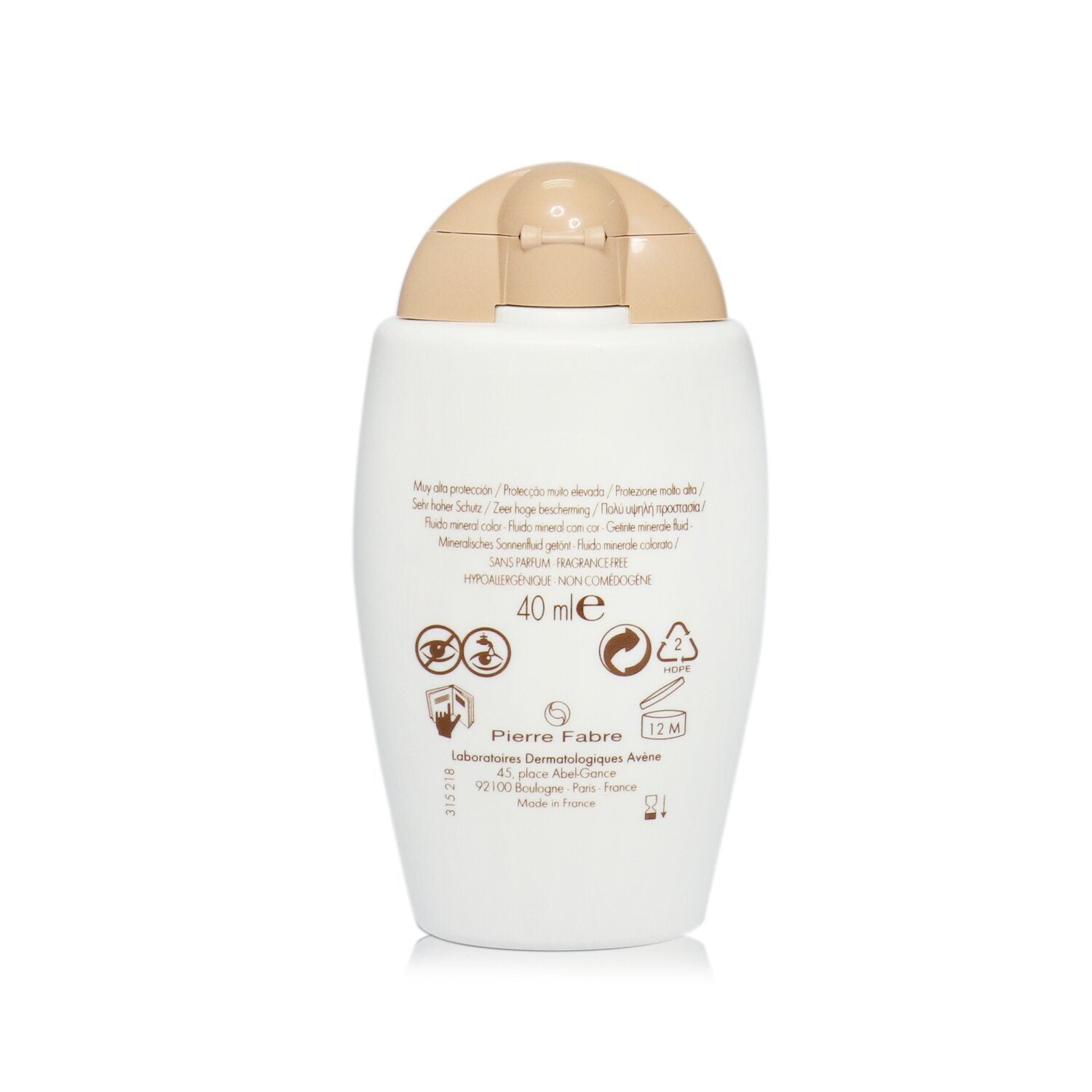 Very High Protection Tinted Mineral Fluid SPF 50+ for Sensitive & Intolerant Skin – iFragrance Shop