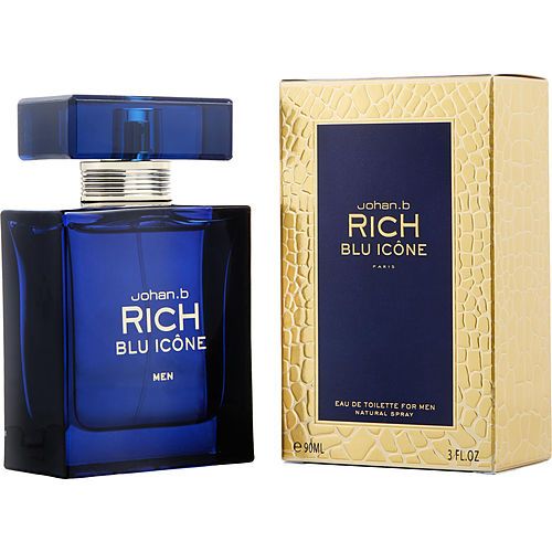 JOHAN B RICH BLUE ICONE by Johan B EDT Spray 3.0 OZ | iFragrance Shop