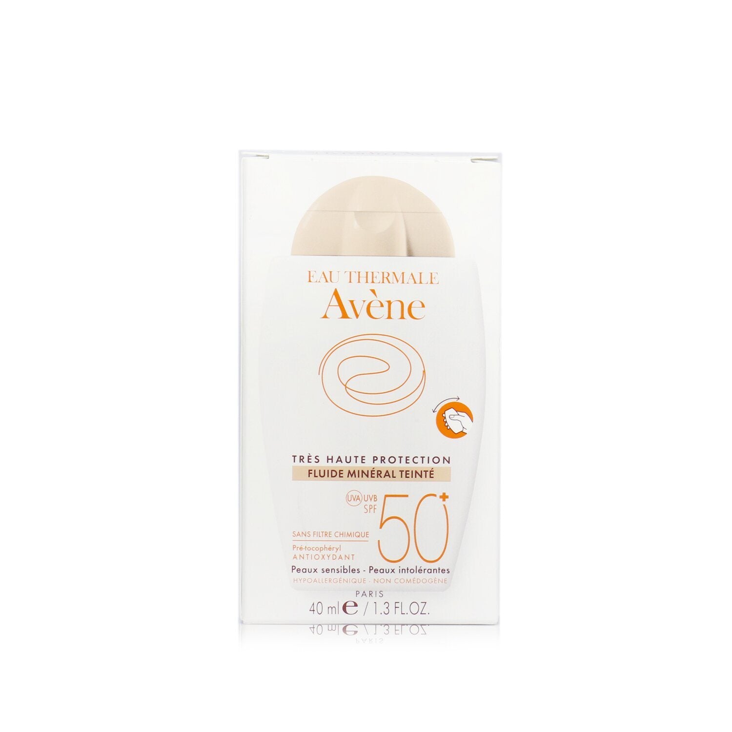 Very High Protection Tinted Mineral Fluid SPF 50+ for Sensitive & Intolerant Skin – iFragrance Shop