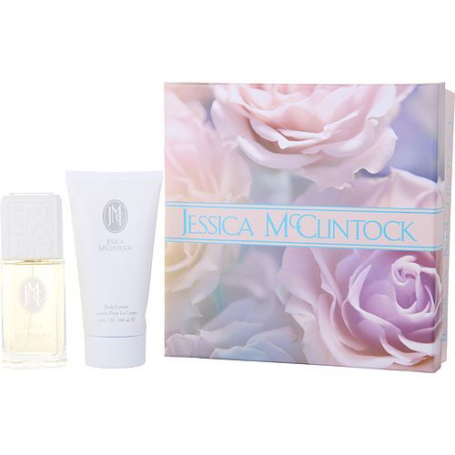 JESSICA MCCLINTOCK Eau De Parfum Spray 3.4 OZ & Body Lotion 5 OZ