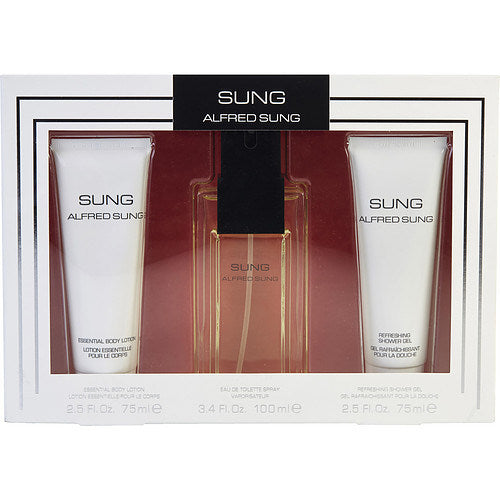 Sung by Alfred Sung EDT Spray 3.4 oz & Body Lotion 2.5 oz & Shower Gel 2.5 oz Set – iFragrance Shop